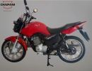 CAVALETE CENTRAL HONDA CG 150-125 FAN KS-ES/ 125 CARGO 2009-2015 [RAIO GIRO-280MM] (PLB)