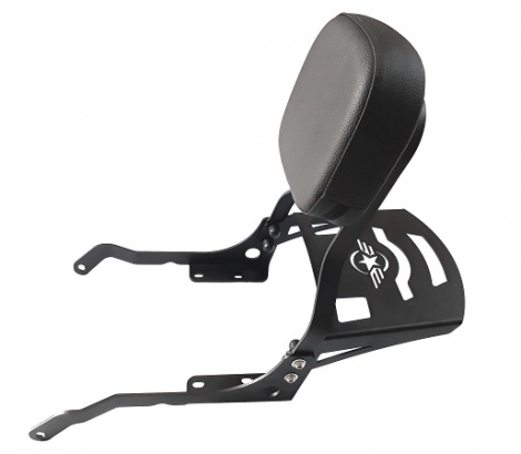 BAGAGEIRO CHAPA COM ENCOSTO ROYAL ENFIELD INTERCEPTOR 650 2019_ATUAL (PFM)