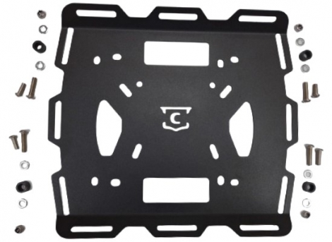 GRELHA UNIVERSAL CHAPA/ SUPORTE BAGAGEM TRAIL E BAULETO CHAPAM (PFM)